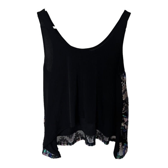 Charlotte Russe Scoop Neck Sequin Tank‎ Top Sleeveless Multicolor Pullover M NYE - Picture 2 of 4